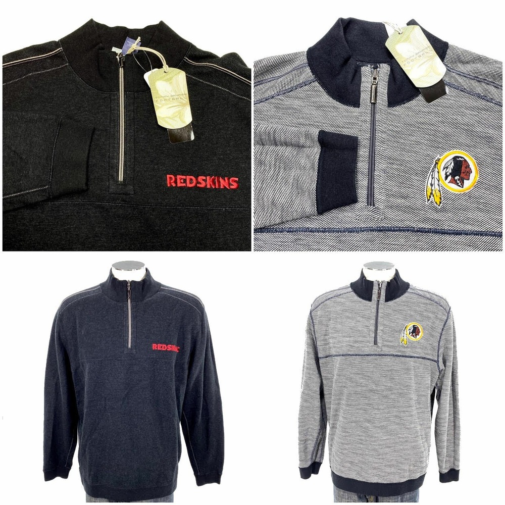 NWT Washington Redskins Tommy Bahama Reversible Zip‎ Sweater 3XL Commanders Mens
